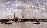 Le Port a Anvers Eugene Boudin